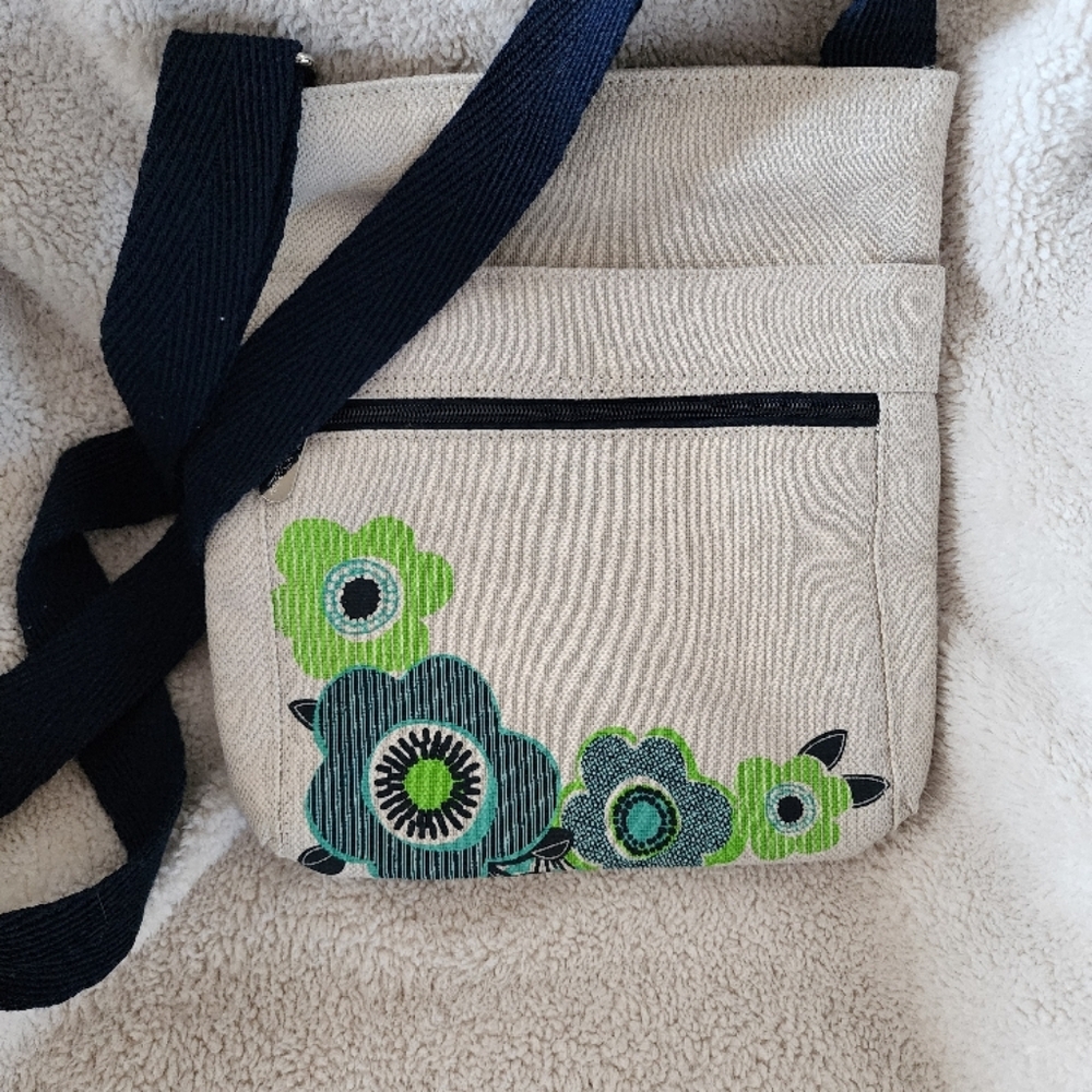 Thirty ONE Floral Canvas Crossbody Bag